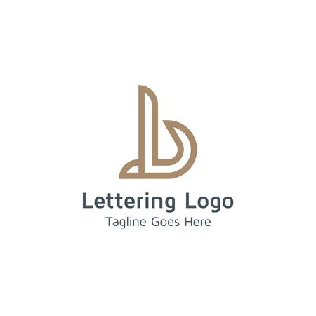 Lettering B Vectorのイラスト素材