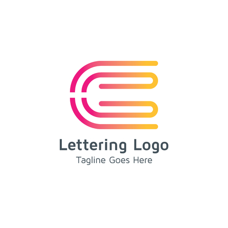 Lettering C Vectorのイラスト素材