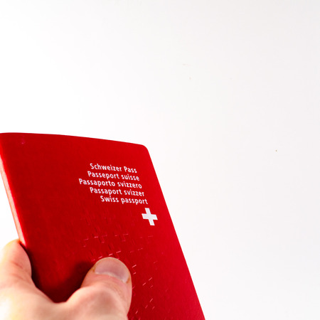 Swiss passportの写真素材
