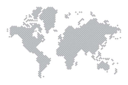 world map with geometricのイラスト素材