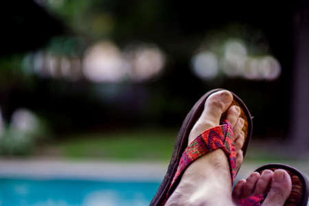 My relaxing feetの写真素材