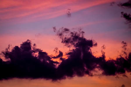 Cloud making shape in the sky
