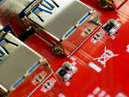 Red printed circuit board