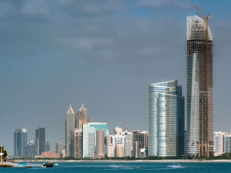 Skyline of Abu Dhabiの写真素材