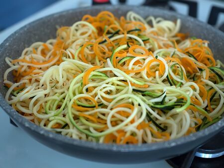 Mix of vegetable curlsの写真素材