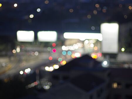 Bokeh in a night city