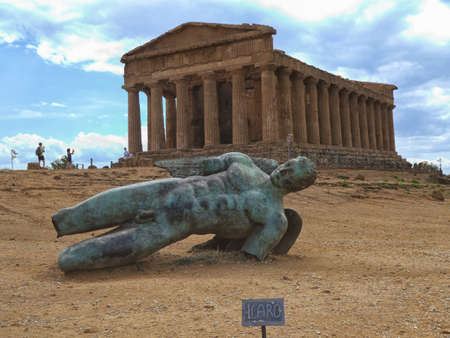Valley of the Temples in Agrigento Italyのeditorial素材