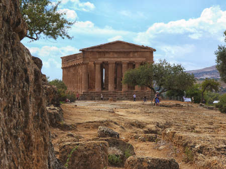 Valley of the Temples in Agrigento Italyのeditorial素材