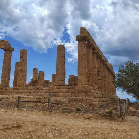 Valley of the Temples in Agrigento Italyのeditorial素材