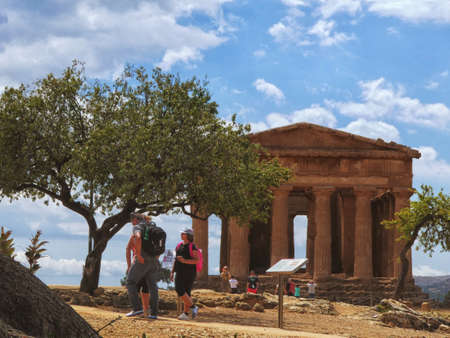 Valley of the Temples in Agrigento Italyのeditorial素材