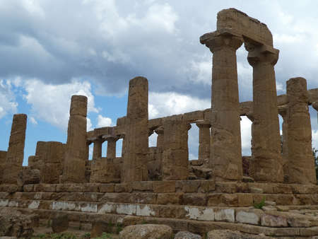 Valley of the Temples, temple of Juno Concordia, Agrigento, Sicily, Italyのeditorial素材
