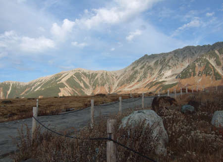 Japan Alps scenery from Morodo, Toyama Prefectureの写真素材