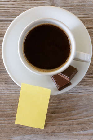 Top of the above overhead view photo of a tasty morning fresh yummy cup of coffee isolated on white backgroundの写真素材
