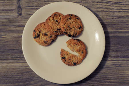 Homemade eating cookies sweets bake bakery chocolate home event date present surprise minimal...