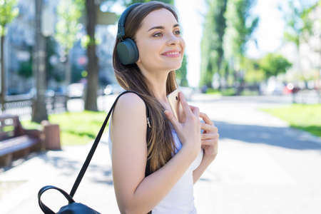 Close up photo portrait of cheerful glad positive enjoying dream dreamy delightful careless carefree...