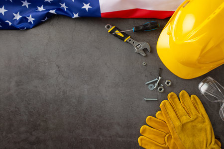 Paying tribute to invaluable contributions of construction workers on American Labor Day. Above...