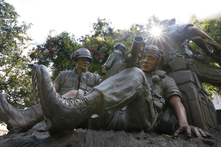 The Texas Capitol Vietnam Veterans Monument, designed by New Mexico artist Duke Sundtのeditorial素材