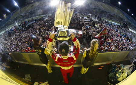 Homestead, FL - Nov 16, 2014:  Kevin Harvick (4) wins the NASCAR Sprint Cup Series Championship at...
