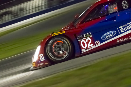 Daytona Beach, FL - Jan 10, 2015:  The Tudor United SportsCar Championship teams take to the track for the The Roar Before The 24 at Daytona International Speedway in Daytona Beach, FL.のeditorial素材