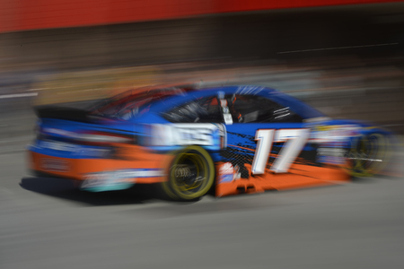 Fontana, CA - Mar 21, 2015:  Ricky Stenhouse Jr. (17) takes to the track to practice for the Auto Club 400 at Auto Club Speedway in Fontana, CA.のeditorial素材