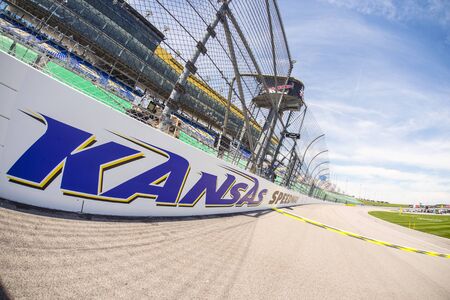 Kansas City, KS - May 07, 2016: A general view of Kansas Speedway during the GoBowling 400 weekend at the Kansas Speedway in Kansas City, KS.のeditorial素材