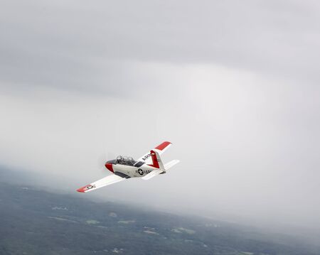 Concord, NC - May 29, 2016: Vintage airplanes perform a flyover before the Coca Cola 600 at the...