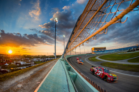 Homestead, FL - Nov 19, 2016: Ty Dillon races the #3 Bass Pro Shops Chevy  during the Ford EcoBoost 300 weekend at the Homestead - Miami Speedway in Homestead, FL.のeditorial素材