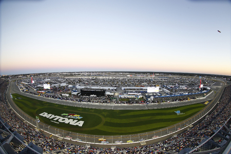 February 26, 2017 - Daytona Beach, Florida, USA: The Monster Energy NASCAR Cup Series teams take to the track for the Daytona 500 at Daytona International Speedway in Daytona Beach, Florida.のeditorial素材