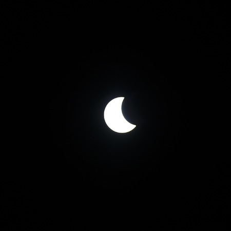 Solar Eclipse of the sun during the August 21, 2017 eclipse in the United States.の写真素材