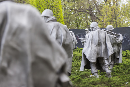 January 1, 2007:  The Korean War Memorial in Washington, DC.のeditorial素材