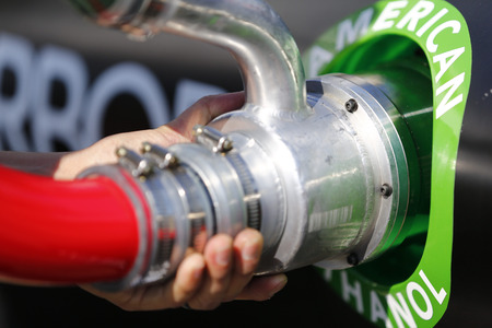 February 16, 2018 - Daytona Beach, Florida, USA: Ryan Truex (11) gets ready to practice for the PowerShares QQQ 300 at Daytona International Speedway in Daytona Beach, Florida.のeditorial素材