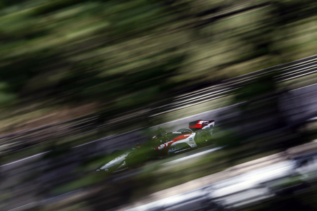 April 20, 2018 - Birmingham, Alabama, USA: GRAHAM RAHAL (15) of the United States takes to the track for the Honda Grand Prix of Alabama at Barber Motorsports Park in Birmingham, Alabama.のeditorial素材