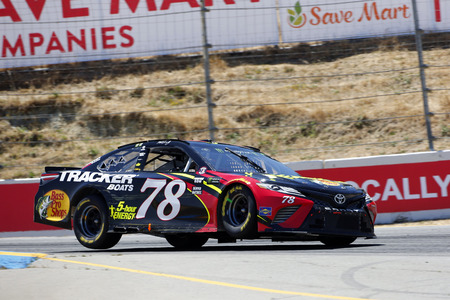 June 24, 2018 - Sonoma, California , USA: Martin Truex, Jr (78) races for the TOYOTA/SAVE MART 350 at Sonoma Raceway in Sonoma, California .のeditorial素材