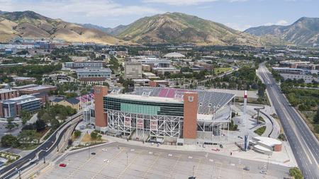 RiceâEccles Stadium is an outdoor college football stadium in the western United States, located on the campus of the University of Utah in Salt Lake City, Utah. It is the home field of the Utah Utes of the Pac-12 Conference.のeditorial素材