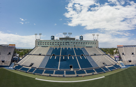 LaVell Edwards Stadium is an outdoor athletic stadium in Provo, Utah, on the campus of Brigham Young University (BYU) and is home field of the BYU Cougars.のeditorial素材