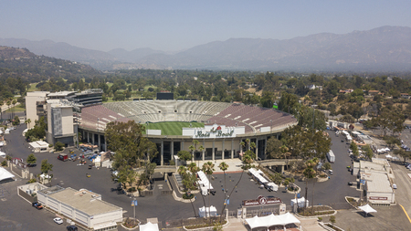 July 26, 2018 - Pasadena, California, USA: The Rose Bowl is a United States outdoor athletic stadium, located in Pasadena, California, a northeast suburb of Los Angeles.のeditorial素材