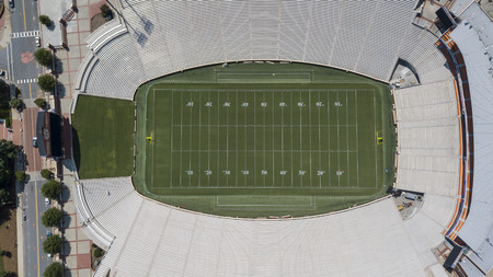 August 09, 2018 - Clemson, South Carolina, USA: Frank Howard Field at Clemson Memorial Stadium,...