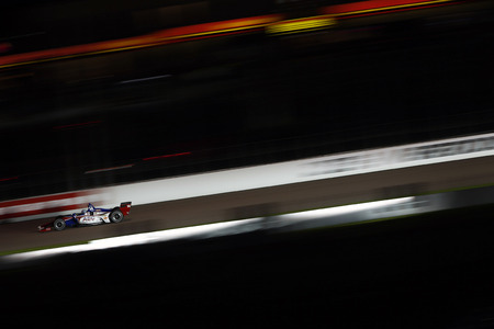August 24, 2018 - Madison, Illinois, USA: TONY KANAAN (14) of Brazil takes to the track for the Bommarito Automotive Group 500 at Gateway Motorsports Park in Madison, Illinois.のeditorial素材
