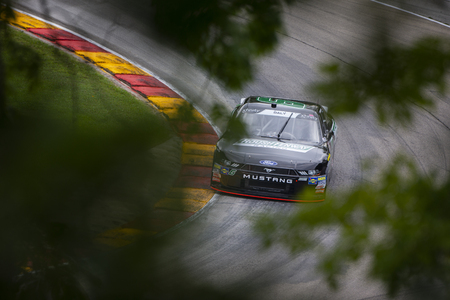 August 24, 2018 - Elkhart Lake, WI, USA: Conor Daly (6) practices for the 9th Annual Johnsonville 180 at Road America in Elkhart Lake, WI.のeditorial素材