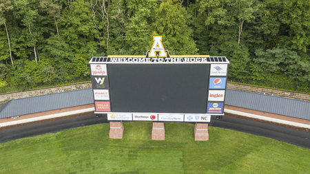 September 02, 2018 - Boone, North Carolina, USA: Kidd Brewer Stadium is a 30,000-seat multi-purpose stadium located in Boone, North Carolina. Nicknamed The Rock, the stadium is the home of the Appalachian State Mountaineers football team.