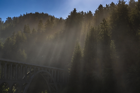 Generic outdoor views of the Oregon coastlineの写真素材