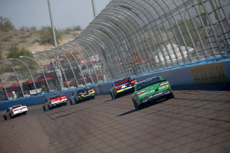 November 10, 2018 - Avondale, Arizona, USA: Ryan Truex (11) battles for position during the Whelen Trusted to Perform 200 at ISM Raceway in Avondale, Arizona.のeditorial素材