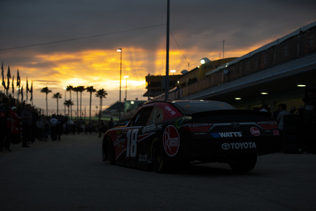November 16, 2018 - Homestead, Florida, USA: Ryan Preece (18) heads in from practice for the Ford 300 at Homestead-Miami Speedway in Homestead, Florida.のeditorial素材