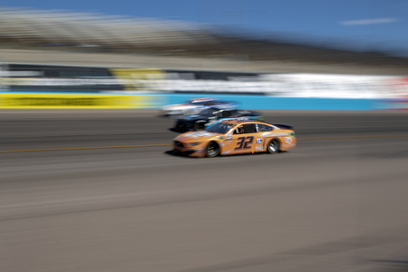 March 10, 2019 - Avondale, Arizona, USA: Corey LaJoie (32) battles for position for the Ticket Guardian 500 at ISM Raceway in Avondale, Arizona.のeditorial素材