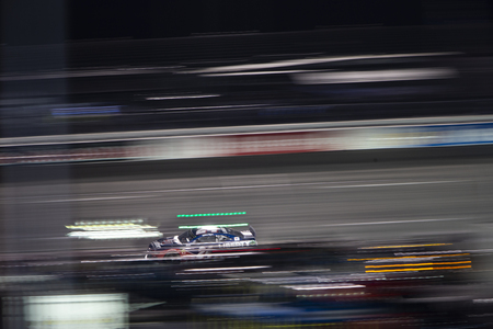 April 13, 2019 - Richmond, Virginia, USA: William Byron (24) races off turn three during the Toyota Owners 400 at Richmond Raceway in Richmond, Virginia.のeditorial素材