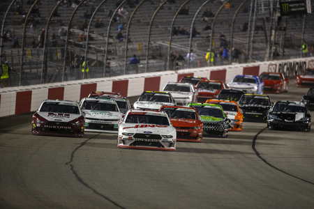 April 12, 2019 - Richmond, Virginia, USA: Cole Custer (00) battles for position for the ToyotaCare 250 at Richmond Raceway in Richmond, Virginia.のeditorial素材