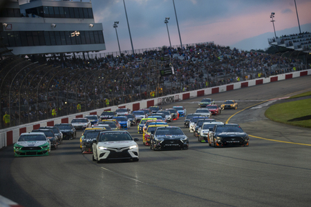 April 13, 2019 - Richmond, Virginia, USA: The Monster Energy NASCAR Cup Series teams take to the track for the Toyota Owners 400 at Richmond Raceway in Richmond, Virginia.のeditorial素材