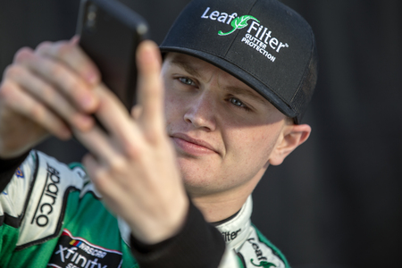 April 12, 2019 - Richmond, Virginia, USA: Justin Haley (11) takes to the track to practice for the...
