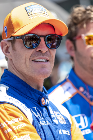 May 18, 2019 - Indianapolis, Indiana, USA: SCOTT DIXON (9) of New Zealand prepares to qualify for the Indianapolis 500 at Indianapolis Motor Speedway in Indianapolis, Indiana.のeditorial素材