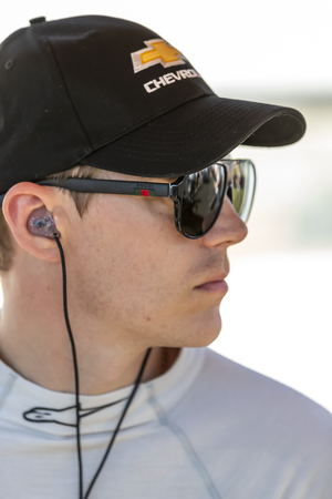 May 18, 2019 - Indianapolis, Indiana, USA: MAX CHILTON (59) of England prepares to qualify for the Indianapolis 500 at Indianapolis Motor Speedway in Indianapolis, Indiana.のeditorial素材